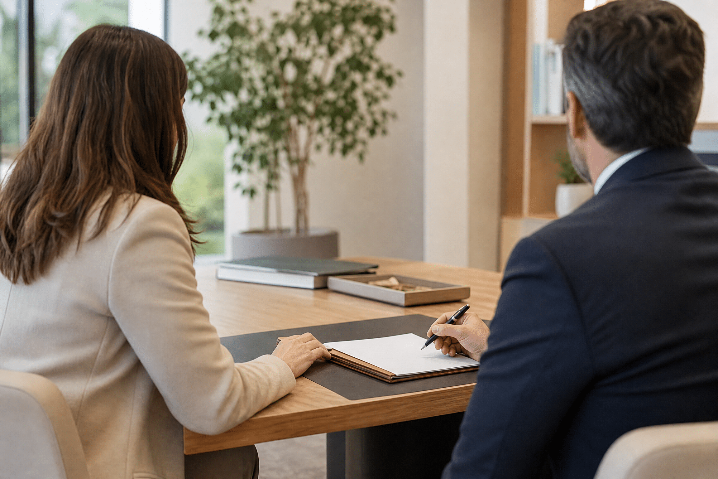 Asesoramiento jurídico profesional en una consulta sobre herencias en Madrid